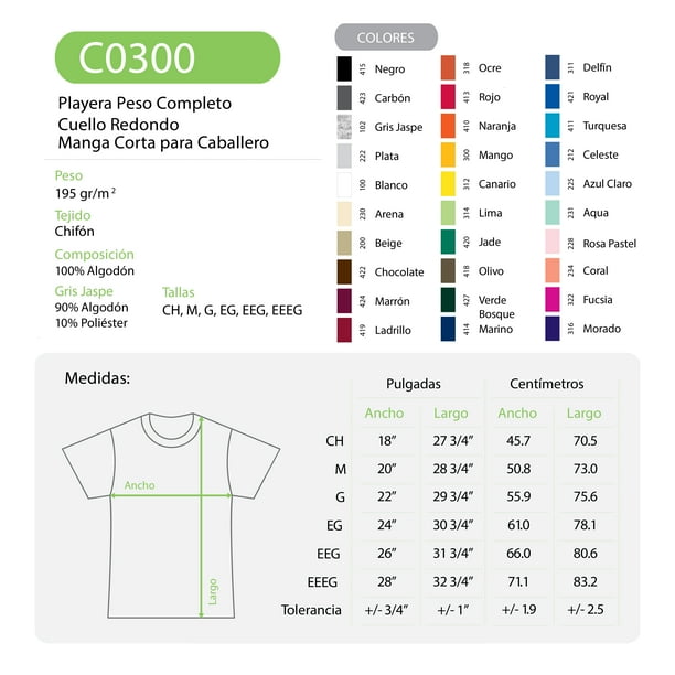 Playera Peso Completo para Caballero Color Marron Tamano Mediana Yazbek C0300 Walmart en linea