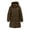 Brown, variant on Pyhlmscde Women's Casual Mid Long Waisted Thick Warm Puffer Coat, Puffer Jacket Womens, Winter Coats for Women, Winter Clothing for Women