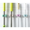 thumbnail image 3 of 5-Pack Wall-Mounted Self-Adhesive Broom Holder Set – Convenient Mop & Broom Gripper Racks for Organized Storage TIKA, 3 of 7