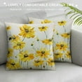 thumbnail image 3 of Creowell G Pillow Covers Beige Cosmos Flowers Bee It is So Good to Be Home Spring Pillows Decorative Throw Pillows Floral Pillowcase Summer Decorations Farmhouse Decor for Sofa，Multi-Size, 3 of 5