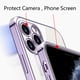 thumbnail image 4 of Funda transparente de lujo para iPhone, carcasa trasera de silicona suave, cuadrada, para modelos 14, 13, 12, 11 Pro Max, Mini, X, XR, XS, Max, 8, 7 Plus, 4 of 4