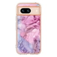 thumbnail image 2 of SaniMore Electroplated Marble Case for Google Pixel 8A, Shockproof Protection Cover Support Magnetic Wireless Charging Soft TPU Bumper Transparent Ultra-Slim for Google Pixel 8A, Pink, 2 of 12