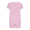 thumbnail image 3 of Conjunto de Pantalones de Cuello Redondo Y Cordón de Manga Corta Impresa para Mujeres Conjunto de Poliéster, Desgaste Casual sin Posicionamiento para Mujeres, 3 of 7