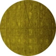 thumbnail image 1 of Ahgly Company Indoor Round Oriental Yellow Industrial Area Rugs, 8' Round, 1 of 4