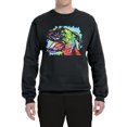 thumbnail image 2 of Cute Rainbow Neon Doberman Dog Lover Unisex Crewneck Graphic Sweatshirt, Black, Small, 2 of 3