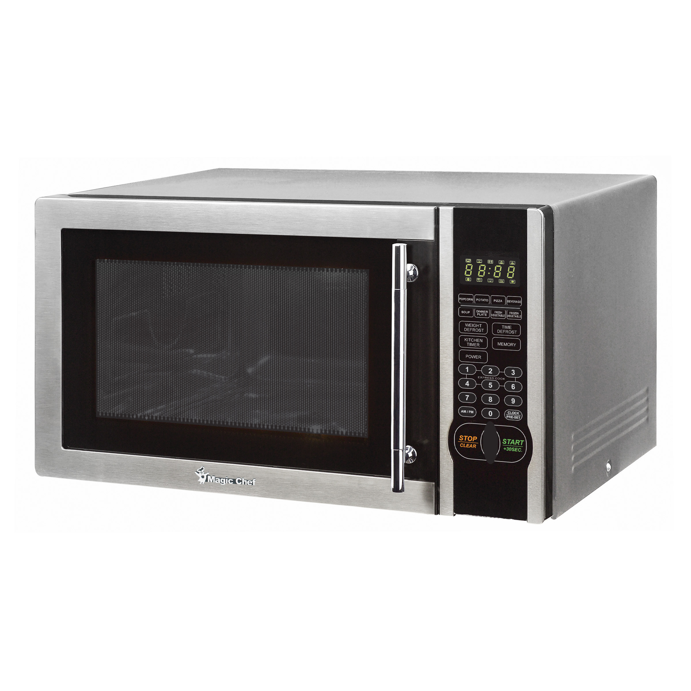 Magic Chef New1.1- Cu. ft. 1000W Countertop Microwave Oven with Stylish Door Handle, Stainless Steel - image 4 of 5
