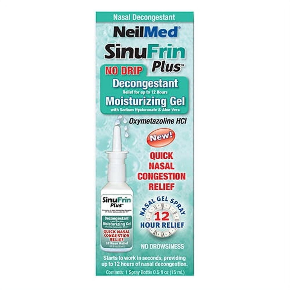 Neilmed Sinufrin Plus Decongestant Nasal Spray - 15 Ml, 2 Pack