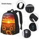 thumbnail image 3 of Balery Sunset Golden Sunflower Field Mochila escolar 3 en 1 para niños: mochila resistente con lonchera térmica y estuche para lápices. Mochila escolar para niños y niñas., 3 of 7