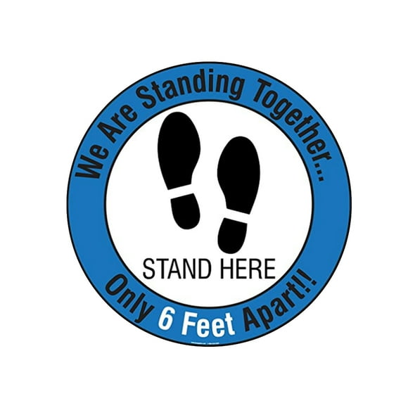 Zootealy Antiskid Sticker Floor Sign Floor DecalWe Are Standing Together