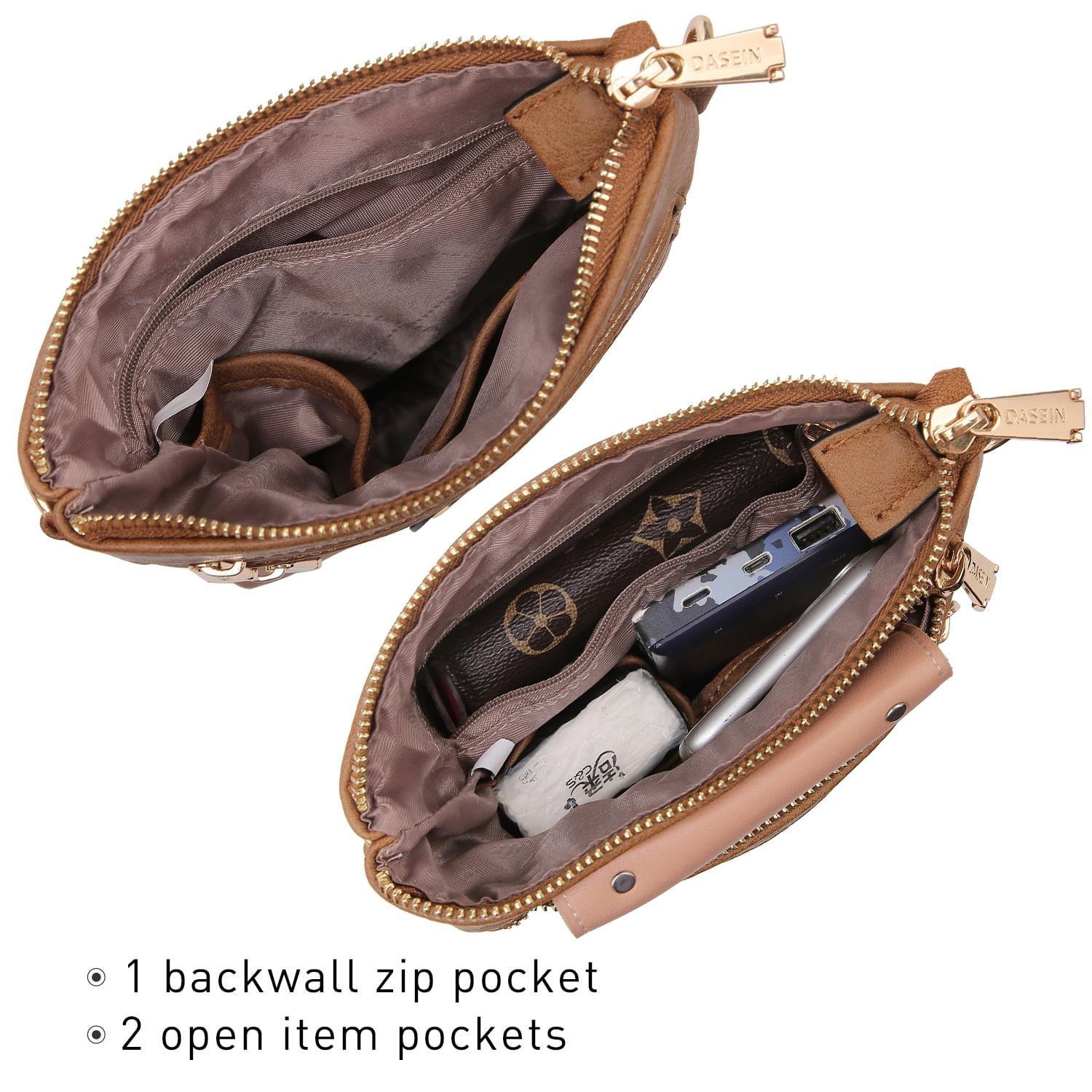 Dasein Medium Crossbody Bags for Women Handbag Lightweight Crossbody Purses with Multi Pockets