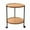 Khaki, variant on 2 Tier Side Table Folding Round End Table Small Nightstand With Two Removable Tray For Bedroom Living Room Bedside Small Spaces Tall Nightstand End Table