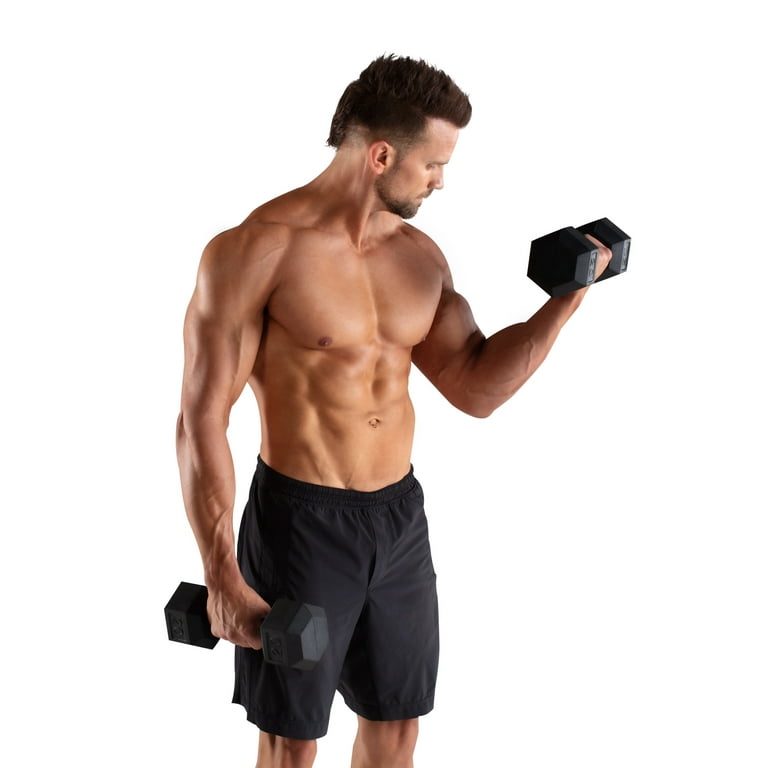 Weider 20lb Rubber Hex Dumbbell Single Walmart