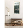 thumbnail image 5 of Kate and Laurel Sylvie Misty Forest Framed Canvas Wall Art by Emiko and Mark Franzen of F2Images, 18x40 Natural, Smoky Forest Mountain Photograph Art for Wall, 5 of 6