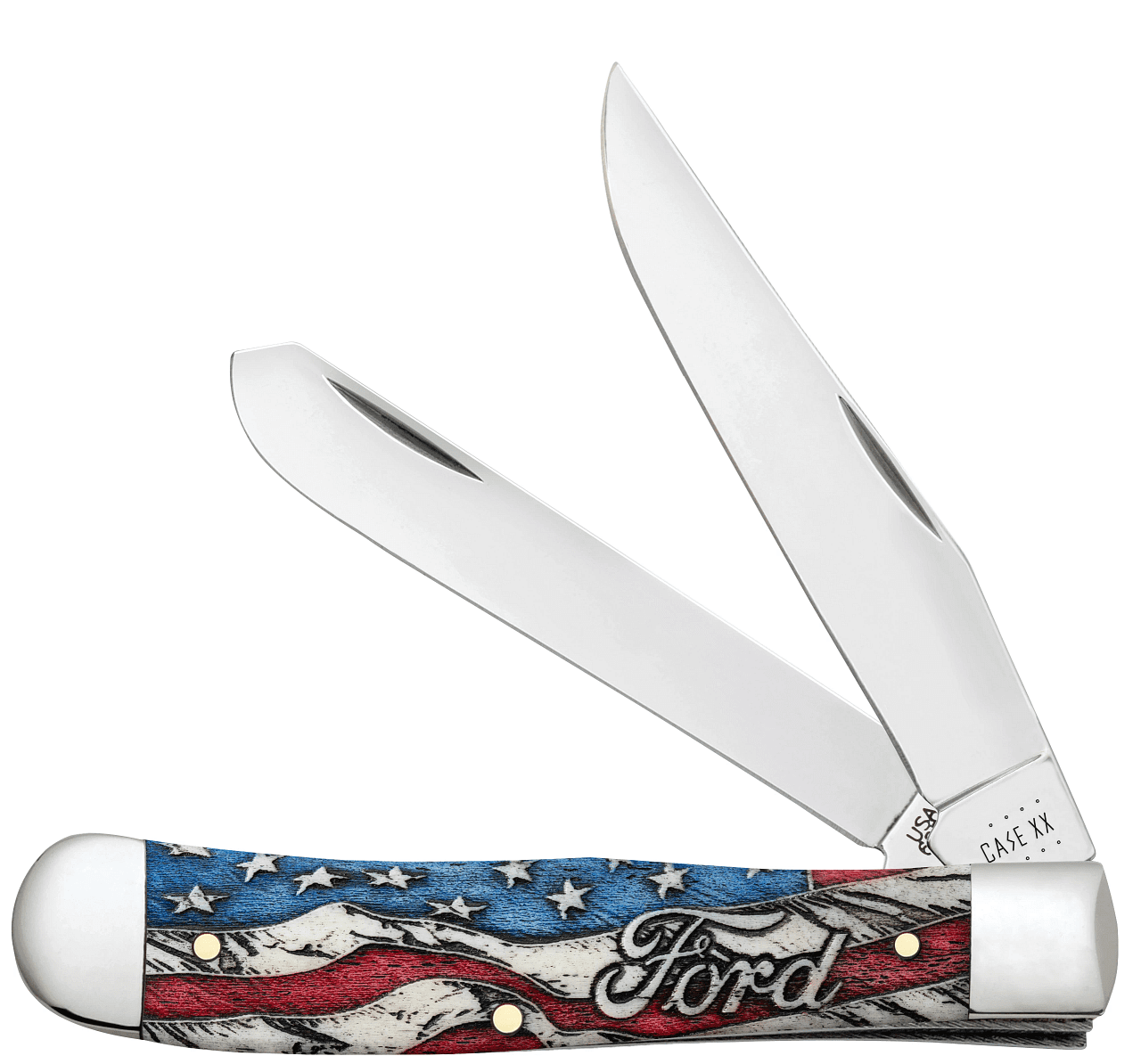 Case XX Knives Case Ford Mustang Trapper Folding Knife and Zippo Lighter Gift Set CA14331