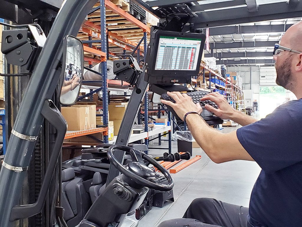 Havis CMH1009 Forklift Height Adjustable Overhead Mounting Package