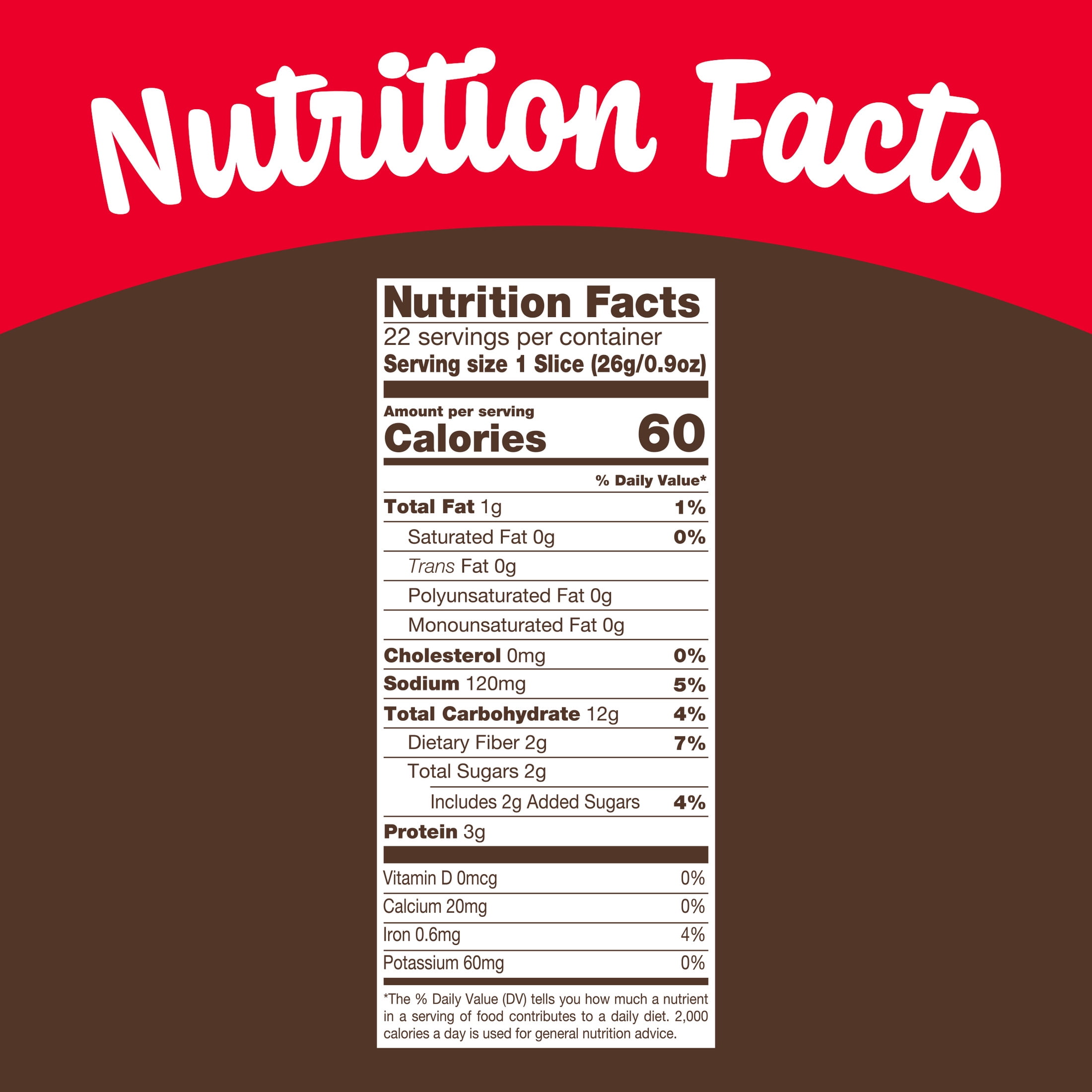 Nature's Own 100% Whole Grain, Non-GMO Whole Grain Sandwich Bread, 20 oz Loaf