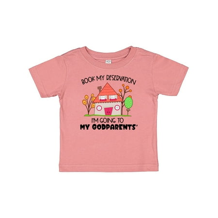 

Inktastic Book my Reservation! I m Going To My Godparents - House Gift Baby Boy or Baby Girl T-Shirt