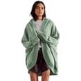 thumbnail image 6 of Women'S Casual Retro Cardigan Long Sleeve Fall Spring Jackets with Pockets Emerald Green L, 6 of 9