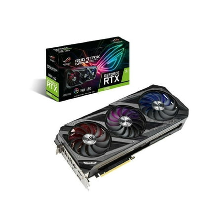 ASUS ROG Strix GeForce RTX 3090 OC Edition 24GB GDDR6X Gaming Graphics Card with Axial-tech Fans & Central Static Pressure Fan ROG-STRIX-RTX3090-O24G-GAMING