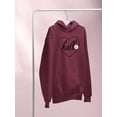 thumbnail image 3 of Hello Heart W Daisy Hoodie Women -Image by Shutterstock, Female x-Large, 3 of 4