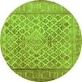 thumbnail image 1 of Ahgly Company Indoor Round Persian Green Bohemian Area Rugs, 6' Round, 1 of 1