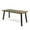 Gray/Rustic Metal, variant on GDF Studio Spanish Bay Outdoor Acacia Wood Rectangular Dining Table, Gray