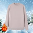 thumbnail image 4 of RYDCOT Men's Warm Crewneck Casual Sweater Chunky Knit Sweater Classic Casual Sweaters Beige, 4 of 4