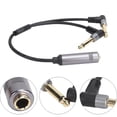 thumbnail image 4 of 6.35mm 1/4in Stereo Female to Dual 6.35mm Mono Adapter Cable o Splitter Converter Cord, 4 of 4