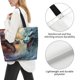 thumbnail image 3 of Balery White And Red Storm Dragon Bolsa Tote Estilo Estético con Cremalleras, Bolsa de Hombro, Bolsa de Compras Grande y Plegable, 3 of 8