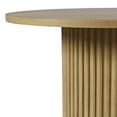 thumbnail image 5 of Auden 48" Round Mid-Century Modern Fluted Pedestal Base Dining Table, 5 of 6
