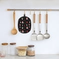 thumbnail image 5 of Pofeuu Christmas Tree and Gold Socks Print Silicone Pot Mat Mitten With Hanging Loop Heat Resistant Oven Mitts Non-Slip Bbq Baking Smoking Potholders, 5 of 7