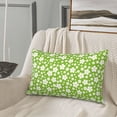 thumbnail image 6 of Haiem Pillowcase for Hair and Skin Queen - Green White Flowers Printed Soft Pillowcase with Envelope Closure-16"x24", 6 of 8