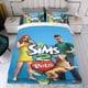 thumbnail image 4 of Los Sims Conjunto de sábanas temático, trío de piezas, cómodo y amigable con la piel, diseño único, regalo de decoración para el hogar para familiares, amigos y fans,140cm *210cm, 4 of 6