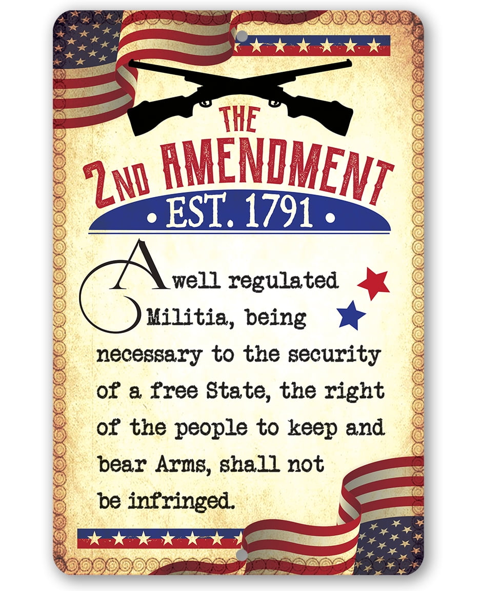 Save Our 2nd Amendment Rights For Gun Safe/Man Cave Large Magnetic Sign/Poster 