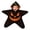 Black Pumpkin Jack‑o'‑lantern, variant on Baby Star Suit, Spooky Fall Star Shape Flannel Romper for Baby, Soft Warm Zip Jumpsuit, Festival Sleepwear Outfit (Beige Pumpkin, 70cm(0-3months))