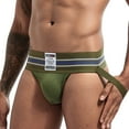 thumbnail image 5 of HUPOM Men'S Underwear Underwear For Men Pack Medium waist Elastic Waist Solid Thong Army Green XL, 5 of 9