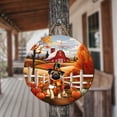 thumbnail image 3 of Thanksgiving Pug Pilgrim Grateful, Thankful, Blessed Fall Welcome Round Wood Sign Dog Lover Gifts Hanging Wall Home Decor - 00021, 3 of 5