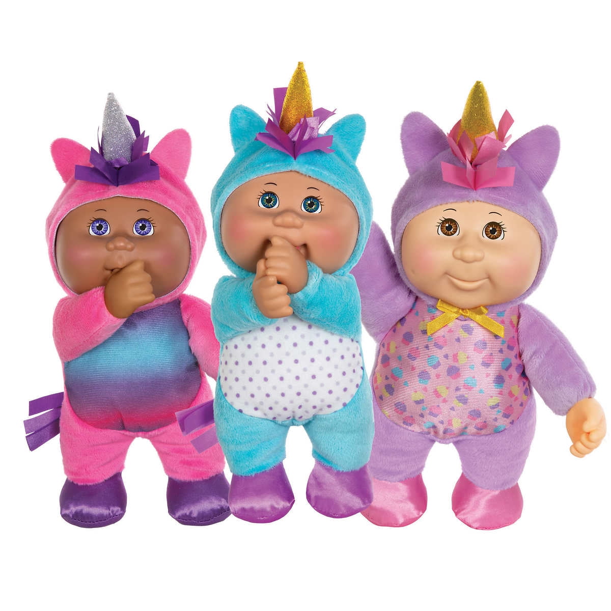 Cabbage Patch Kids 23cm Fantasy Friends Cuties 3-Pack Kids Play Toy Dolls NEW 