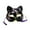 black, variant on Greyghost Halloween Fox Mask with Tassels & Bell, Unisex Creative Cosplay Hand Painted, for Masquerade Ball Party, Wall Decoration, Kabuki Cosplay Costume Accessories, for Adults Kids