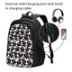 thumbnail image 2 of Balery Panda Mochila con carga USB para hombre y mujer - Mochila impermeable y antirrobo para laptop con puerto USB para viajes, trabajo, 2 of 7
