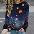 thumbnail image 2 of Galaxy Star Outer Space Mom Sweatshirt For Women Long Sleeve Pullover, 2 of 7
