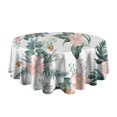 thumbnail image 5 of Pioneer Flower Floral Print Pattern Round Tablecloth 60"x60",Wrinkle Wipeable Table Cloth for Kitchen Dining Room Picnic Patio Party, 5 of 6