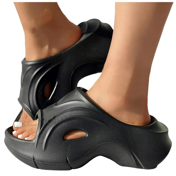 Mostsola Platform Sandals for Women 2025 Fashion Wedges Heels Lightweight Slip on Slides