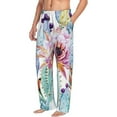 thumbnail image 2 of Sigee Cactus Print Men's Pajama Pants - Soft Lounge Sleep Bottoms with Elastic Waistband and Pockets-Medium, 2 of 9