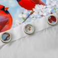 thumbnail image 4 of Manfei Wild Cardinal Blackout Curtains Set of 2 (52x84 Each),Spring Cherry Blossom Window Curtains,White Sakura Curtains and Drapes For Girl,Ultra Soft Home Decor, 4 of 6