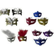 10 Pack Masquerade Masks Venetian Masks Halloween Party Wedding New Years Table Dcor Mardi Gras Party Favor Party Accessory UNISEX
