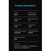 Bluetooth Headphones Wireless Earbuds Earphones with Charging Case Waterproof Noise Cancelling Earbuds with Mic for TV Smart Phone Laptop Computer Sports Running