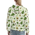 thumbnail image 7 of Sikiie Green Avocado Women's Casual Hoodies Long Sleeve Lightweight Pullover Tops Loose Sweatshirt-X-Large, 7 of 7