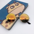 thumbnail image 1 of Kids Round Frame Sunglasses UV Protection Metallic Fruit Dazzle Cute Glasses, 1 of 3