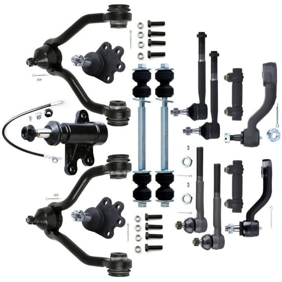 ECCPP 15PCS Front Upper Control Arm and Ball Joint Tie Rod End Sway Bar End Link for 1993-1994 for Chevrolet for Blazer 1993-1995 for Chevrolet for K1500 1993-1995 for Chevrolet for K2500